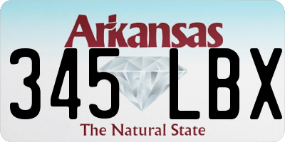 AR license plate 345LBX