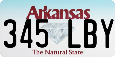 AR license plate 345LBY