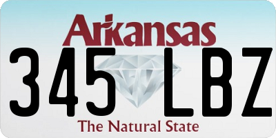 AR license plate 345LBZ