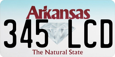AR license plate 345LCD