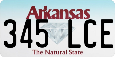 AR license plate 345LCE