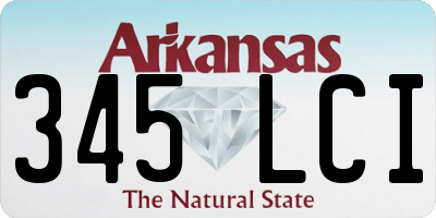 AR license plate 345LCI
