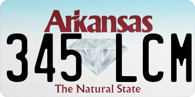 AR license plate 345LCM