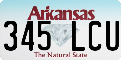AR license plate 345LCU