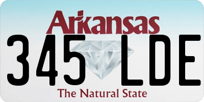 AR license plate 345LDE