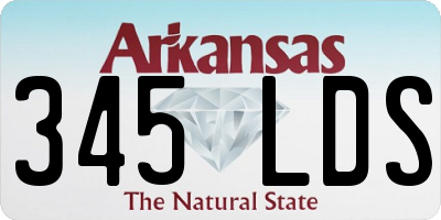 AR license plate 345LDS
