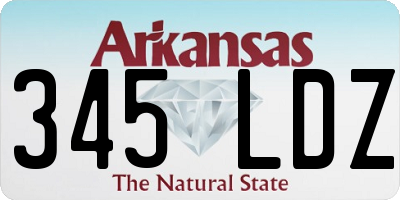 AR license plate 345LDZ