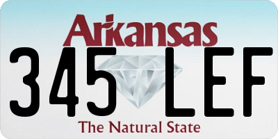 AR license plate 345LEF
