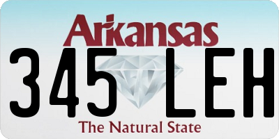 AR license plate 345LEH