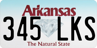 AR license plate 345LKS