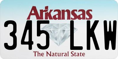 AR license plate 345LKW