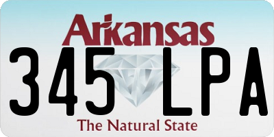 AR license plate 345LPA