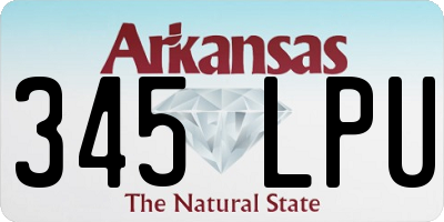 AR license plate 345LPU