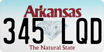 AR license plate 345LQD