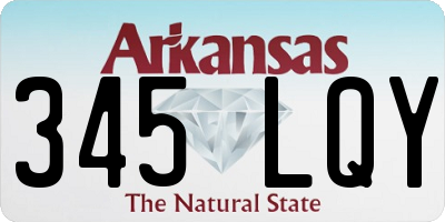 AR license plate 345LQY