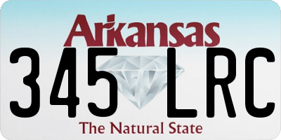 AR license plate 345LRC