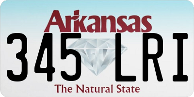 AR license plate 345LRI