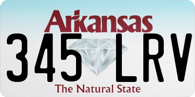 AR license plate 345LRV