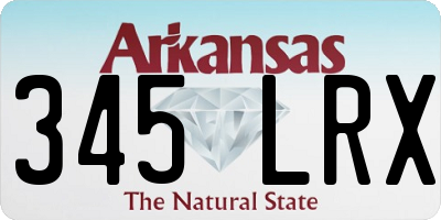 AR license plate 345LRX
