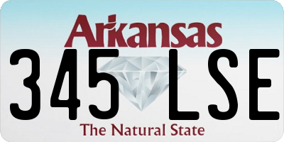 AR license plate 345LSE