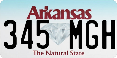 AR license plate 345MGH