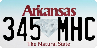 AR license plate 345MHC