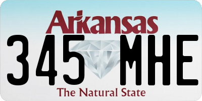 AR license plate 345MHE