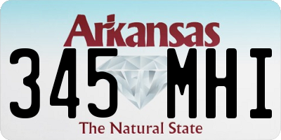 AR license plate 345MHI