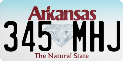 AR license plate 345MHJ