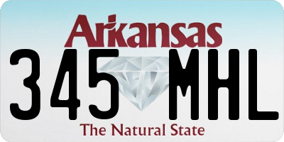 AR license plate 345MHL