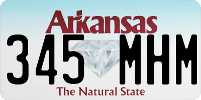 AR license plate 345MHM