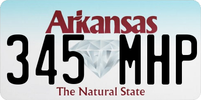 AR license plate 345MHP