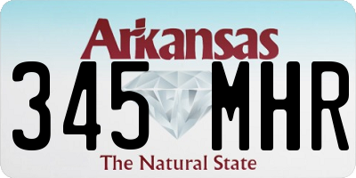 AR license plate 345MHR