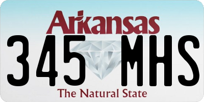 AR license plate 345MHS