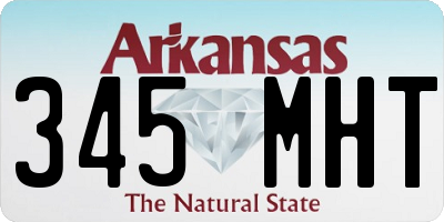 AR license plate 345MHT