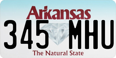 AR license plate 345MHU