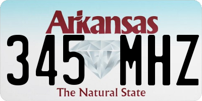 AR license plate 345MHZ