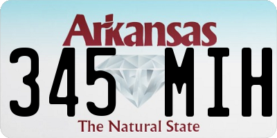 AR license plate 345MIH