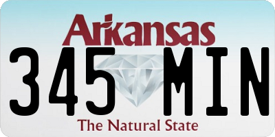 AR license plate 345MIN