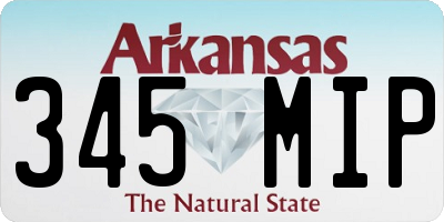 AR license plate 345MIP