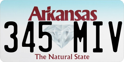 AR license plate 345MIV