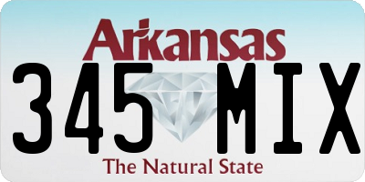 AR license plate 345MIX