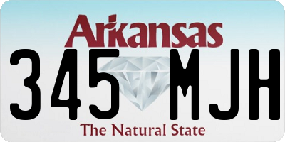 AR license plate 345MJH