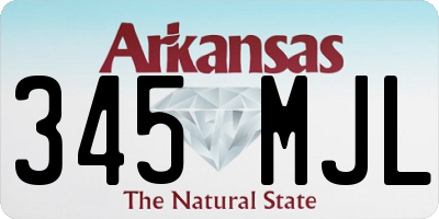 AR license plate 345MJL
