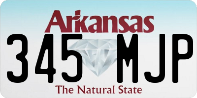 AR license plate 345MJP