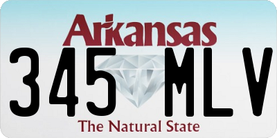 AR license plate 345MLV