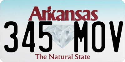 AR license plate 345MOV