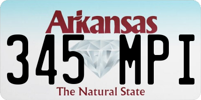 AR license plate 345MPI