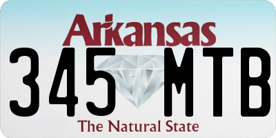 AR license plate 345MTB