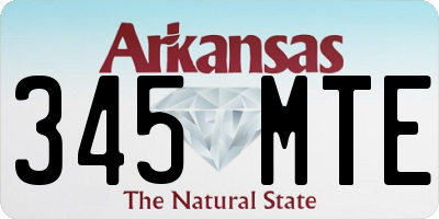AR license plate 345MTE